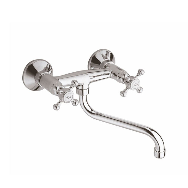 MISCELATORE LAVELLO CUCINA A PARETE CROMATO