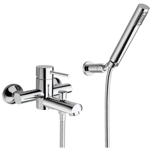 MISCELATORE VASCA ESTERNO WAVE CON DOCCETTA CROMATO