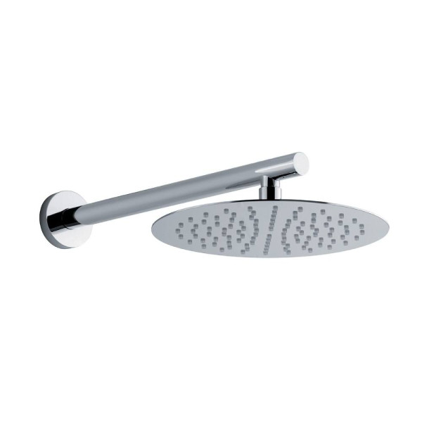 SET DOCCIA CON SOFFIONE IN ACCIAIO E BRACCIO DOCCIA